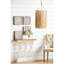Console en bois brun de style rétro avec base complexe, surface de 32,3 po x 32 po et surface fonctionnelle de 32,3 po