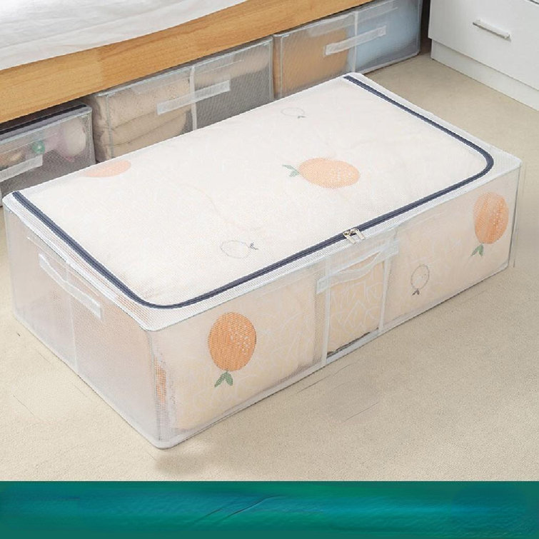 Fabric Storage Box Storage Bins With Handle Drawer Organizer With Lid  Folding Storage Bins Box For Socks, Underwear, Bras, 2 Big Drawers 2 Big  Drawers