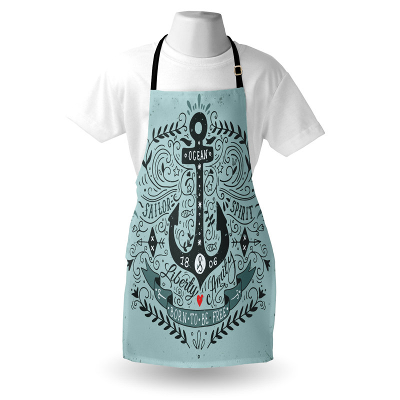 No Pattern Bib Apron