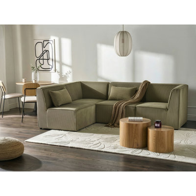 Bertwin 4 Seater Corduroy Corner Sofa