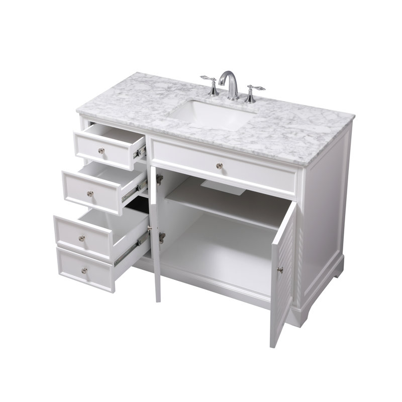 Ensemble de meuble-lavabo simple 48 po Closter, Blanc