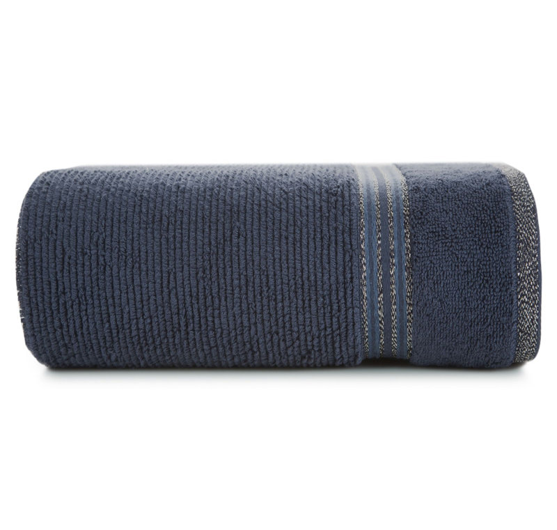 Kolene Jacquard Hand Towel, Navy Blue