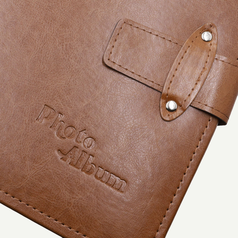Faux Leather Album, 5" x 7", Brown