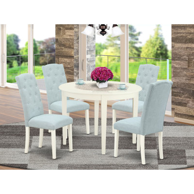 Naeem 2 - Person Rubberwood Solid Wood Dining Set by Winston Porter