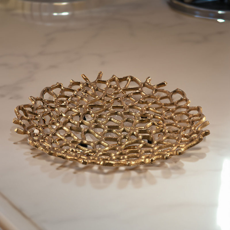 Coralino Lg - plaque corail - or
