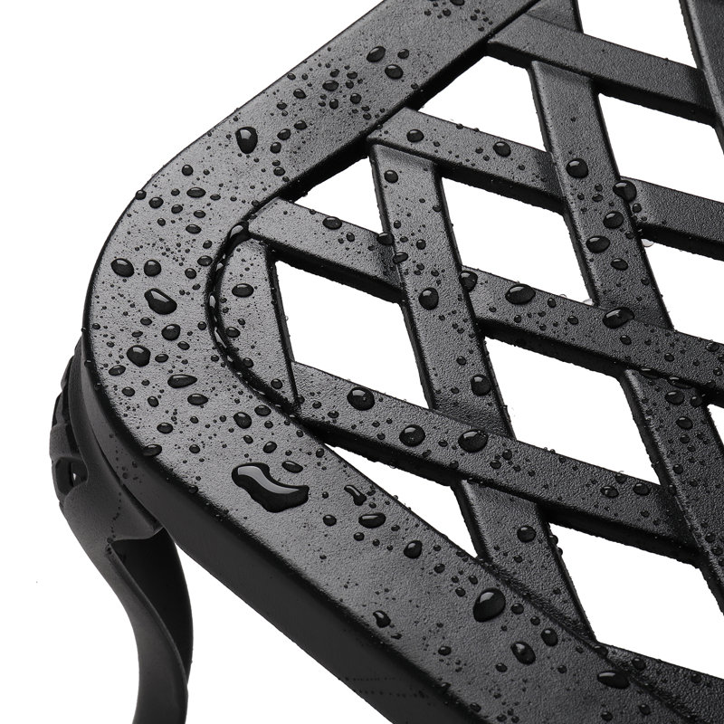 Chaise longue inclinable 48,4 po Bauder, Noir