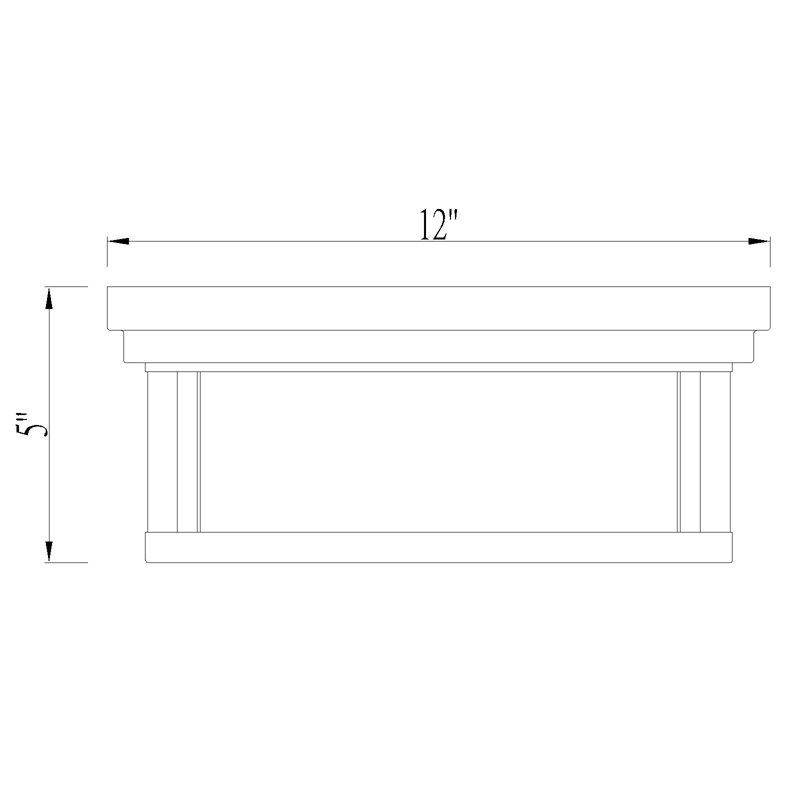 Masuda Glass Flush Mount, Brushed Nickel