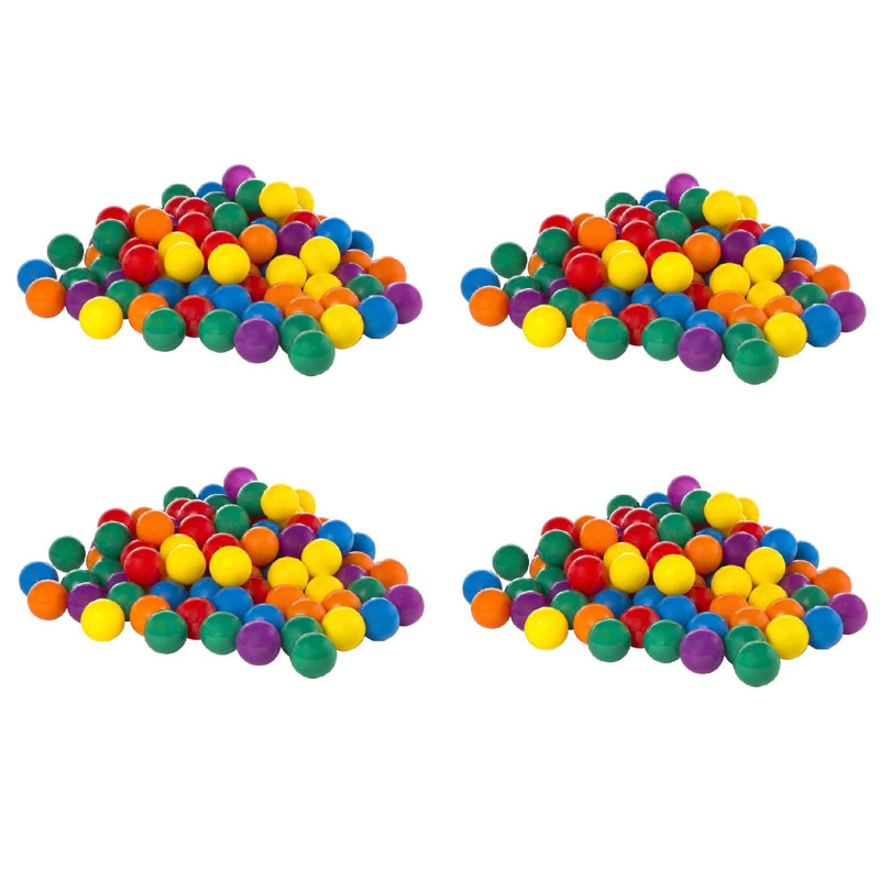 Intex 100-Pack Small Plastic Multi-Colored Fun Ballz for Bounce Houses, 3.12" H x 3.12" W x 3.12" D