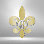 Décoration murale en acier personnalisée "Fleur De Lis"