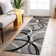 Devonshire Abstract Gray/Black/Ivory Area Rug