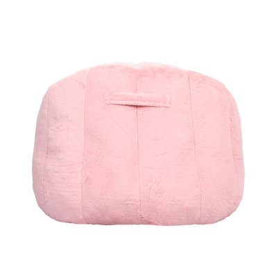 Fauteuil à billes 41 po en fausse fourrure avec accoudoirs, canapé paresseux géant rembourré en mousse à mémoire de forme avec housse amovible et fond antidérapant, pour adultes, salon, chambre à coucher