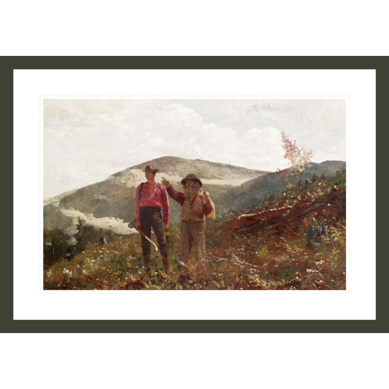 «Two guides» par Winslow Homer - Impression Giclée sur cadre, H 21 po x l 29,5 po