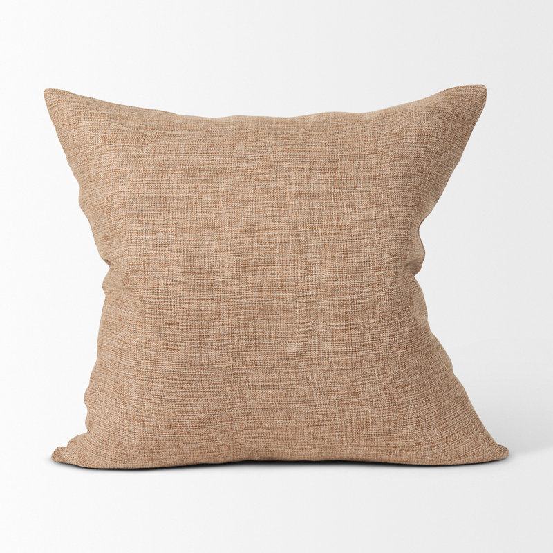  Housse de coussin en lin, Brun