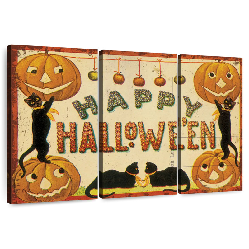Lelend Halloween, nostalgie, joyeux Halloween, H 42 po x l 65 po