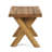 Wood Outdoor Table - Sandblast Finished, 18" Deep X Wide, Backyard Tranquility Side Finish, 18.23" Tall, Rustic Ambiance For Patio