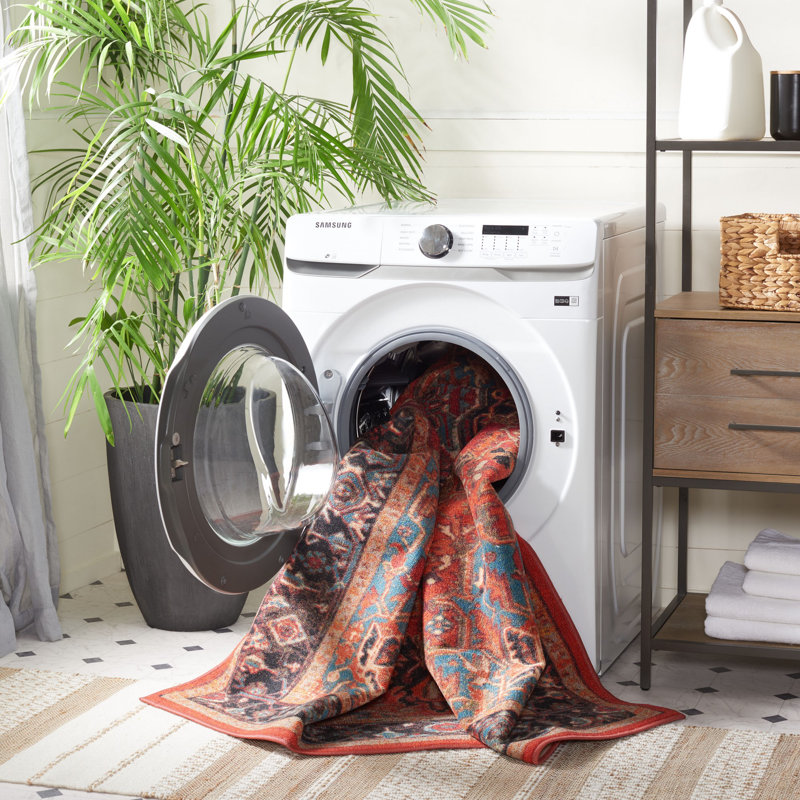 Journey Performance Machine Washable Oriental Rug, Square 6'7"