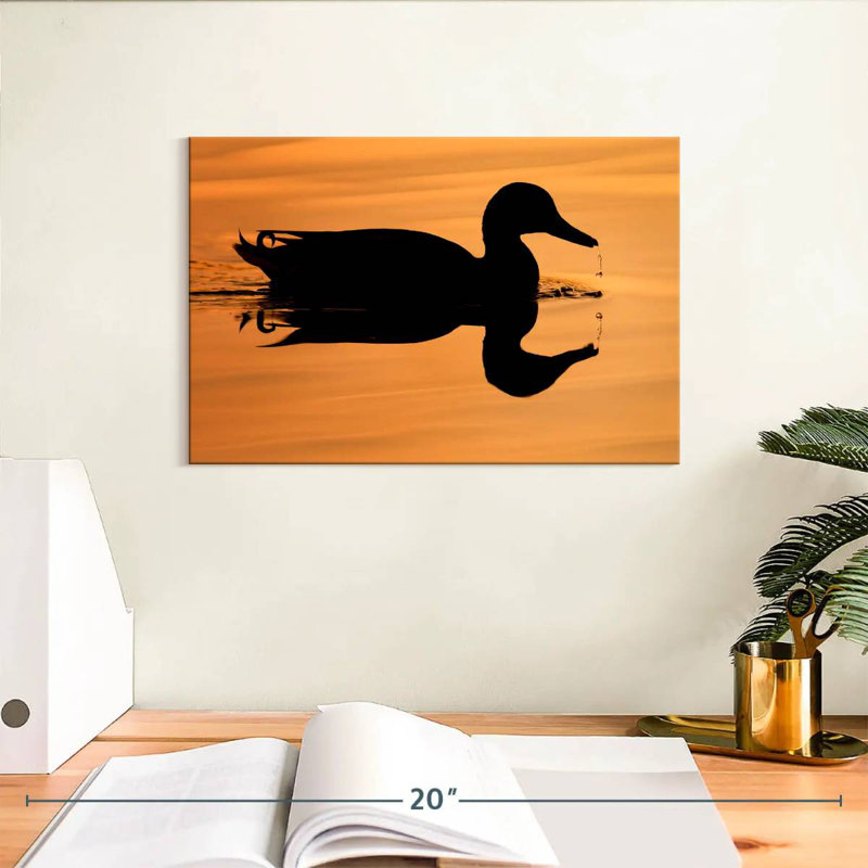Silhouette de canard colvert Brampt, H 8 po x l 12 po