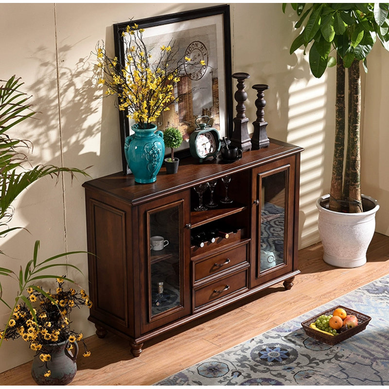 Buffet en bois massif de style américain