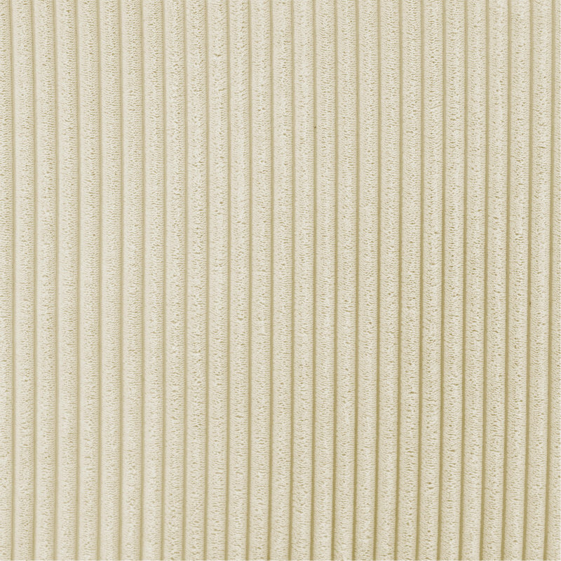 3 - Piece Corduroy Double-Chaise Sectional, Cream Corduroy