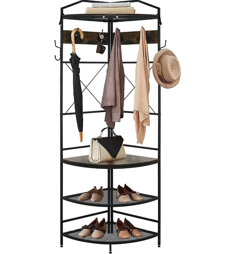 Arey Hall Tree 19.68'' Wide with Bench and Shoe Storage 17 Stories