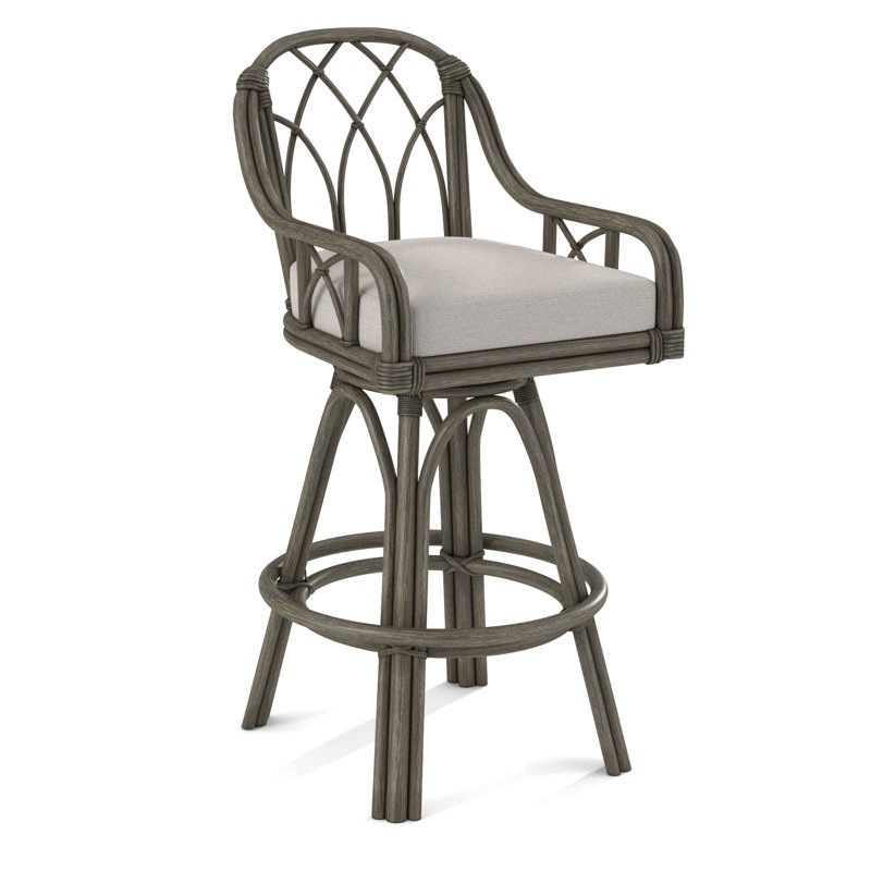 Tabouret de comptoir pivotant 24 po Edgewater, Tabouret de comptoir (siège d'une hauteur de 24 p, Tonneau vieilli