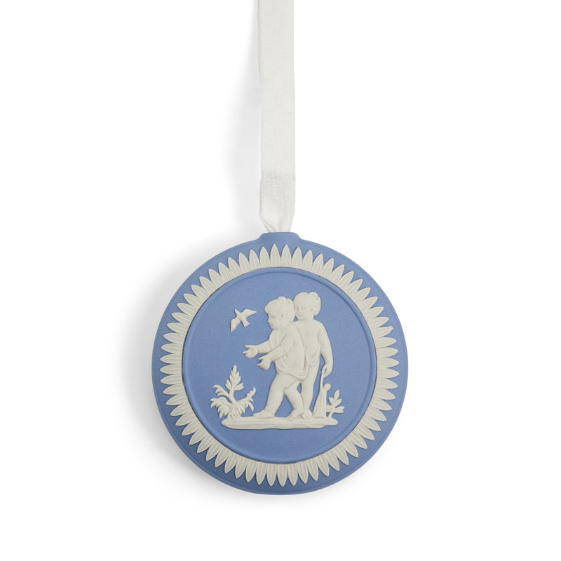Festive 3.7'' Handmade Stoneware Holiday Shaped Ornament