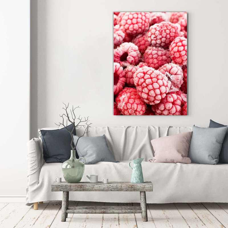 Raspberries - Wrapped Canvas Print
