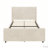 High Headboard Corduroy Upholstered Bed Frame with Vertical Stripe Wingback and High Footboard No Box Spring Needed-2040588226-2040588224