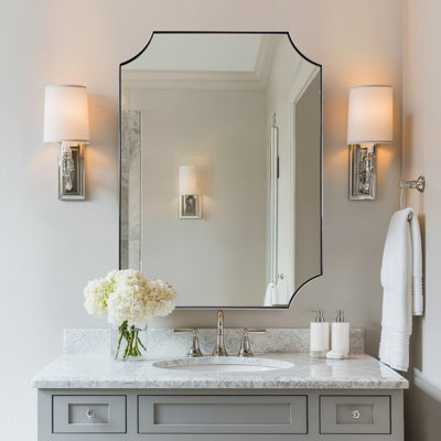  Miroir de salle de bain Tariro Cadre en acier inoxydable