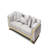 Rebecca Sofa , Shiny Silver