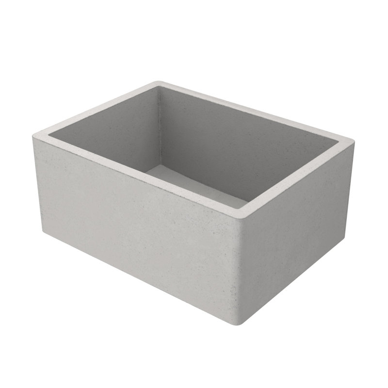 NativeStone® 24" L x 18" W Kitchen Sink, Ash