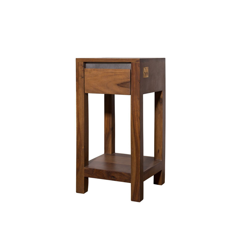 Sydney Solid Wood End Table, Unique noble