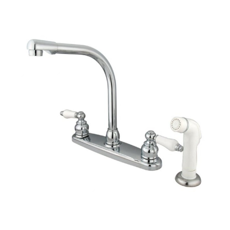 Victorian Hot & Cold Water Dispenser with Side Spray, Polished Chrome