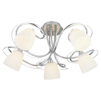 Vytis Glass Semi Flush Mount
