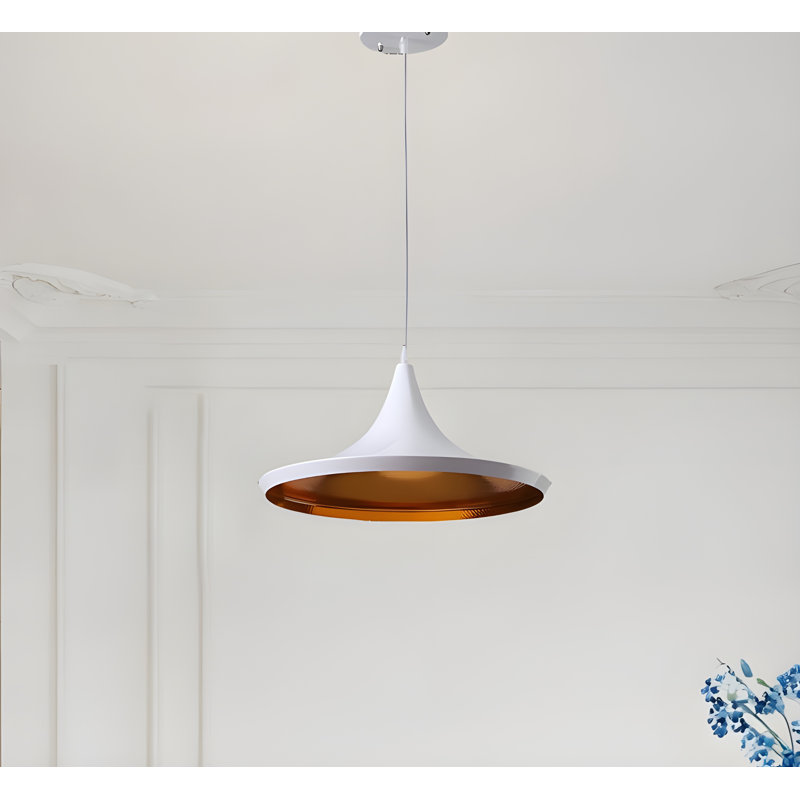 Luminaire suspendu 13,7 po Aidsa, Blanc