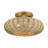 Amileigh 3 Light Antique Gold Leaf Large Semi-flush-121436255