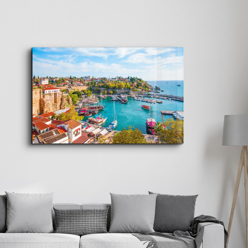 Peinture murale élégante en verre trempé 100% verre trempé, épaisseur: 0,16 pouce | Imprimé UV pour des couleurs éclatantes | Parfait pour la décoration intérieure, le salon et les espaces de bureau