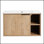 Meuble-lavabo mural flottant de 30 pouces avec lavabo en céramique et armoire à fermeture en douceur, parfait pour les salles de bain modernes et peu encombrant