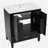 [Video] 30" Bathroom Vanity with Sink Vintage Style, Multi-functional Storage Space, Door Shelf, Soft-closing Door, Black (same sku: N759P218644B)