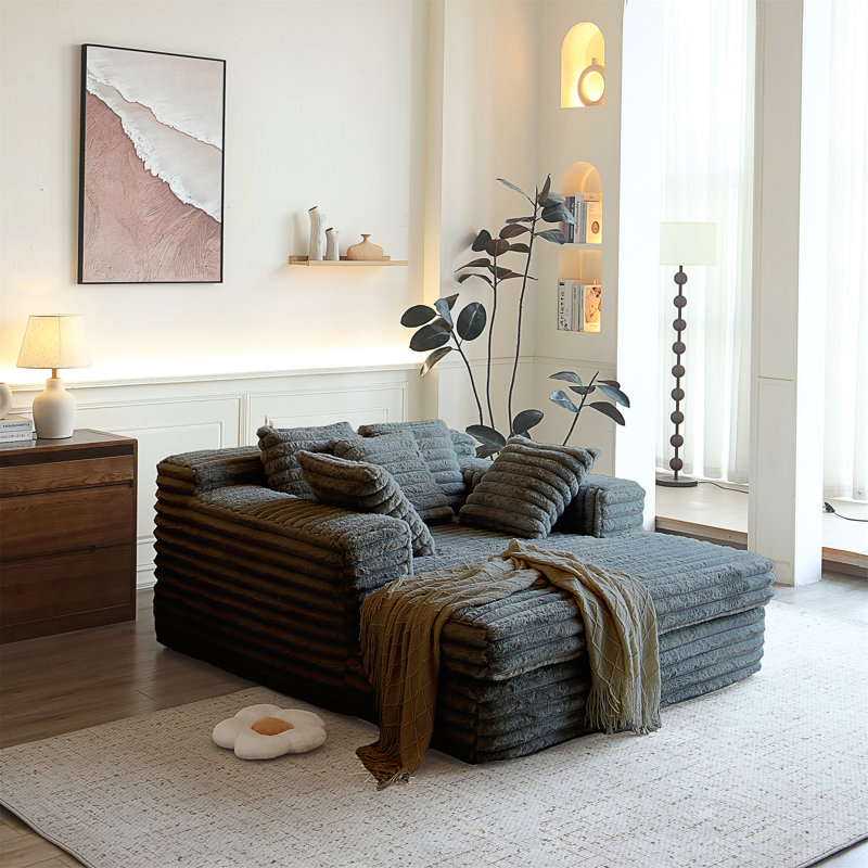 Chaise longue d'intérieur, Gris foncé