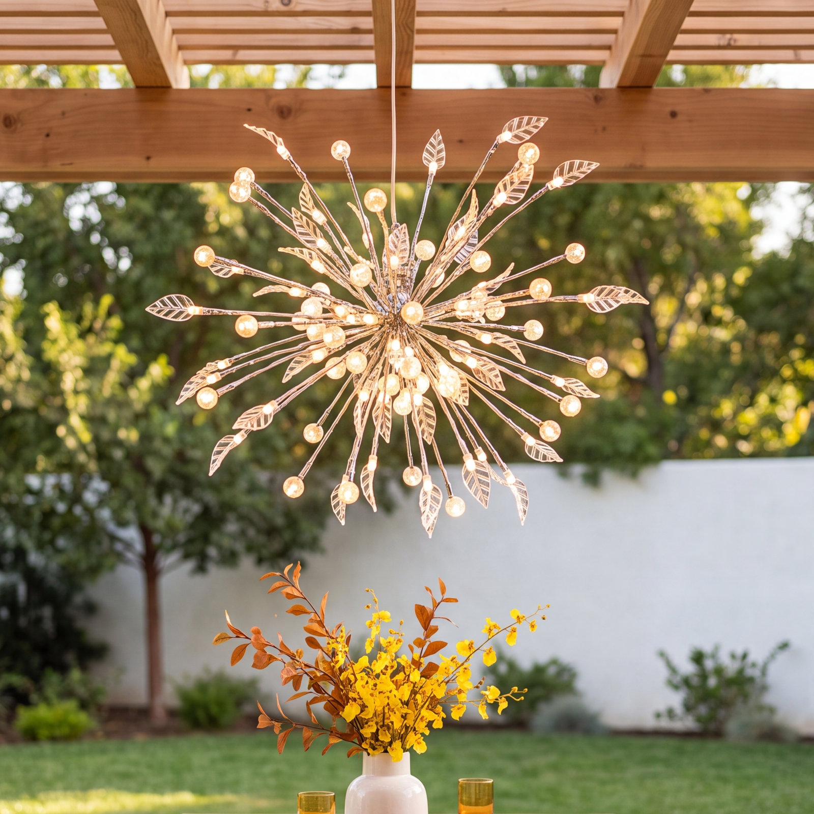 15" Globe Starburst LED Lighted Branch