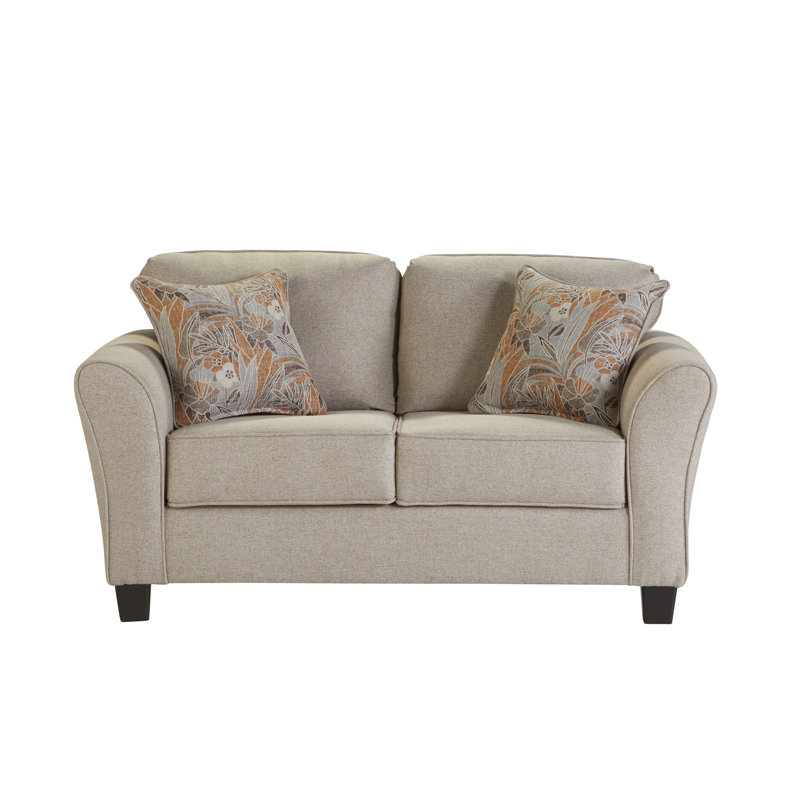 Dewald 64" Flared Arm Loveseat, Yablon Barley