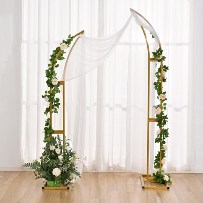 2 arcs de mariage en forme d'arche de mariage en forme de tonnelle, pour fête d'anniversaire, fête de mariage, décoration (5,9 pi, 6,9 pi)