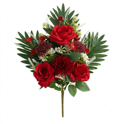 Fleurs de cimetière artificielles pour la tombe
