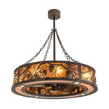 Whispering Pines Downrod Ceiling Fan