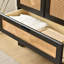 Armoire en rotin massif avec 2 tiroirs-1991564588