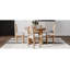 Ensemble de table de salle à manger 5 pièces pour 5 personnes, ensemble de table de salle à manger extensible rétro avec 4 chaises rembourrées, ensemble de table de cuisine et chaises pour la salle à manger et la cuisine