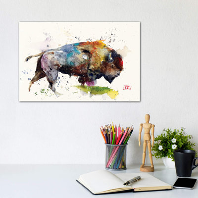 Bison II by Dean Crouser - Wrapped Canvas Painting