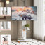 Meuble télé avec tablette pour le salon, la chambre à coucher, les bureaux, le chariot de télévision mobile de 32 à 75 pouces, support de plancher avec roues verrouillables,-817240689