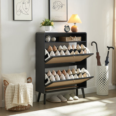 16 Pair Shoe Storage Cabinet